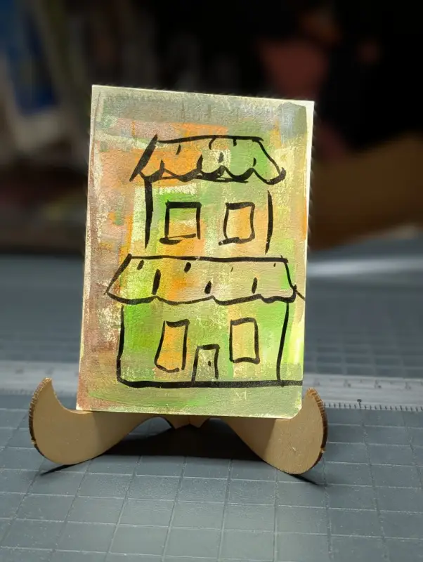 Casas particulares de Cuba aceo art card
