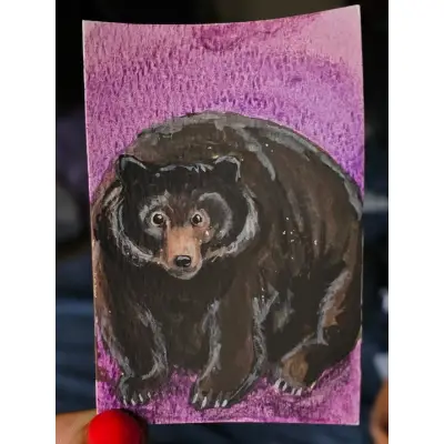 If not friend, why friend shaped? aceo art card thumbnail 2