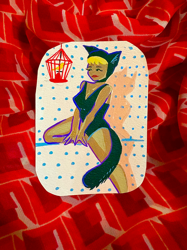 Hello Birdie aceo art card