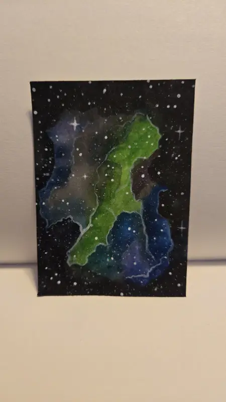 Galaxy Storm aceo art card