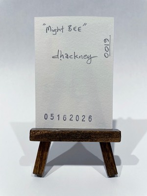 Mighty Bee aceo art card thumbnail 3