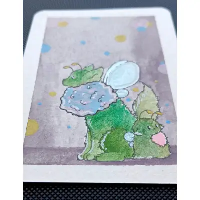 Shimmer Wings aceo art card thumbnail 2
