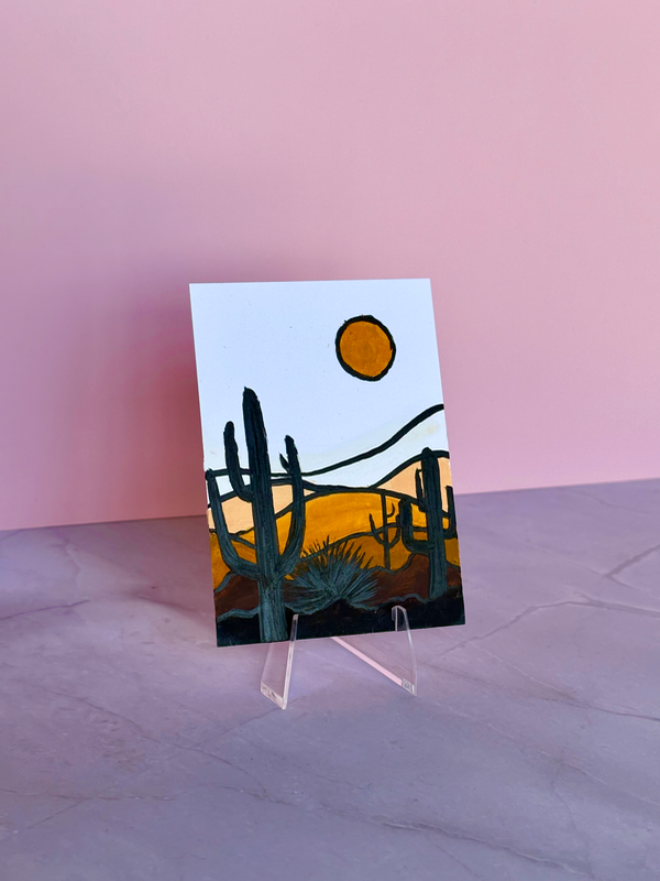 Sun-Washed Horizon aceo art card