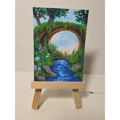 Nature Arch aceo art card thumbnail 2