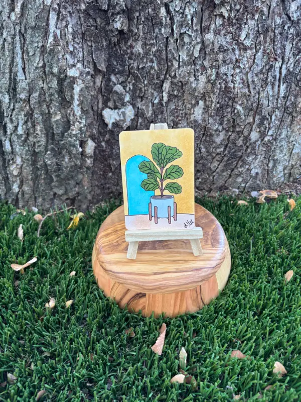 Plants without Borders: Fig aceo art card