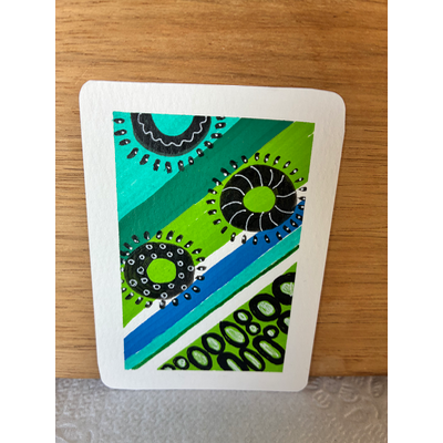 Abstract Fun aceo art card thumbnail 2