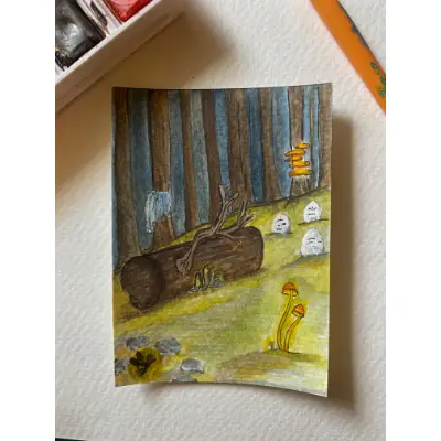 Sacred Space aceo art card thumbnail 1
