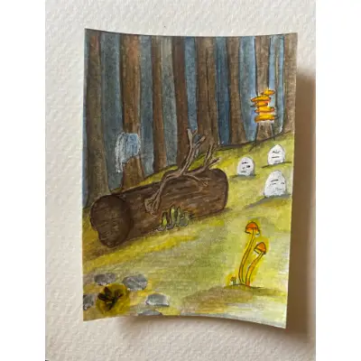 Sacred Space aceo art card thumbnail 3