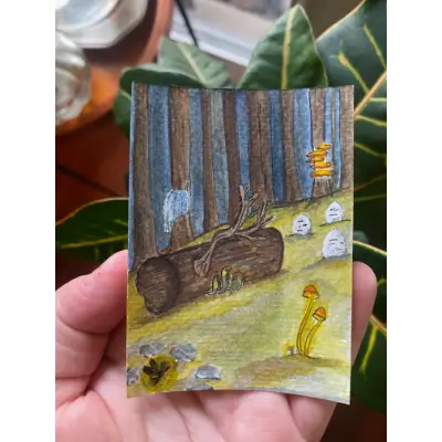 Sacred Space aceo art card thumbnail 2