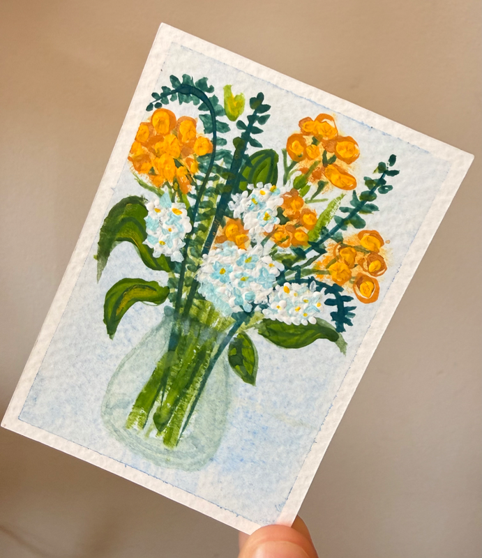 Trader Joe’s Bouquet aceo art card