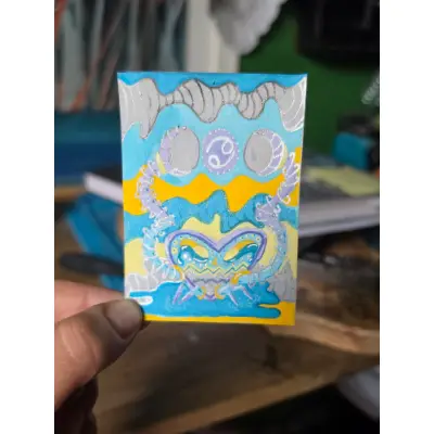 Zodiac Series #5/12 "Cancer" aceo art card thumbnail 1