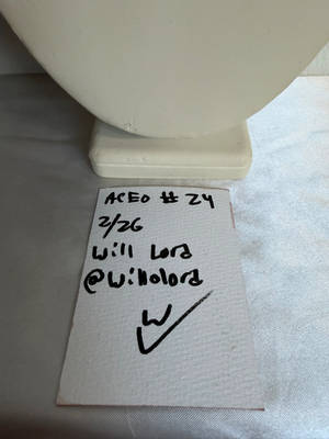 Cute Alien Drawing aceo art card thumbnail 2