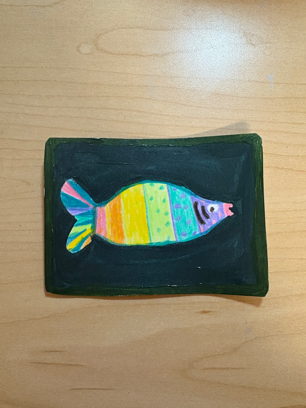 Rainbow Prism aceo art card