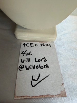 Cute Alien Drawing aceo art card thumbnail 2