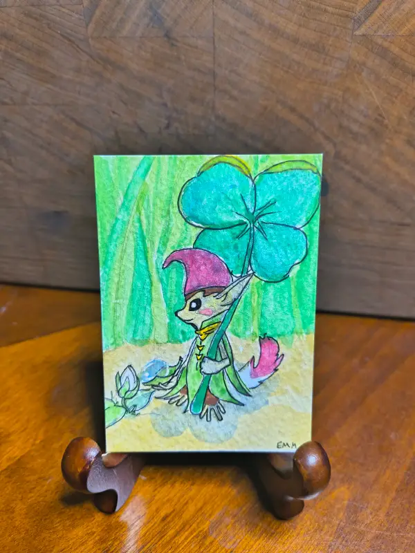 "The Minish" Zelda Fan Art aceo art card
