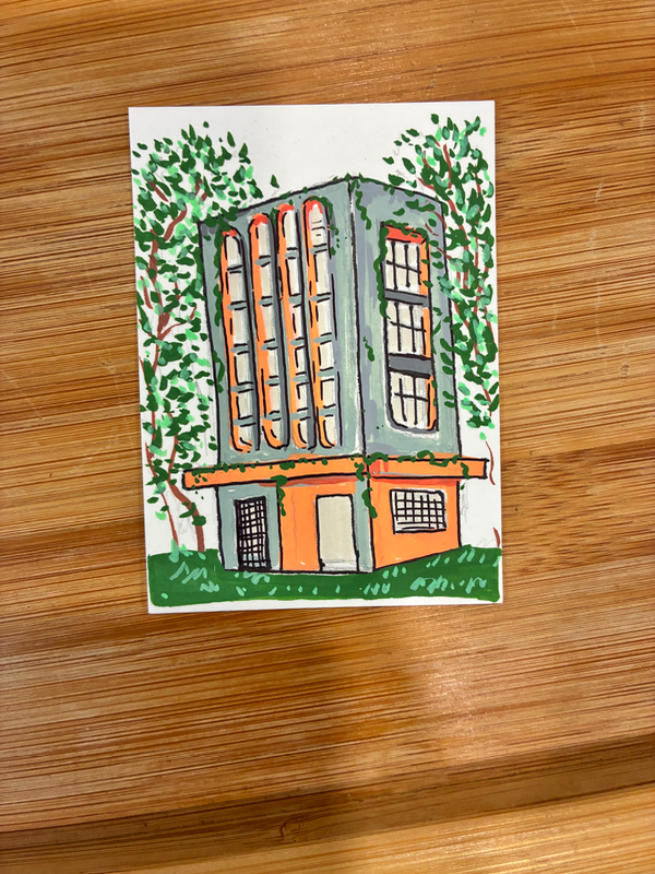 Architecture 02 aceo art card