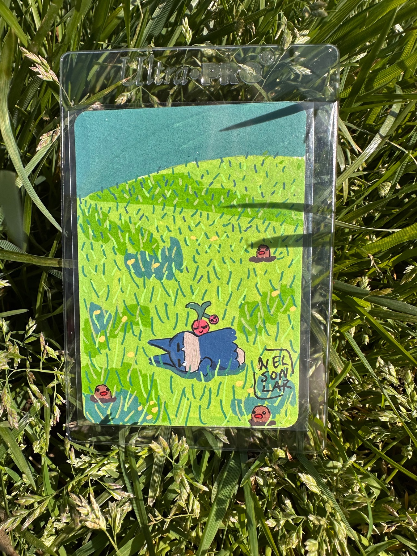 Dreaming Field aceo art card