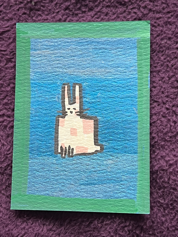 RABBIT. aceo art card