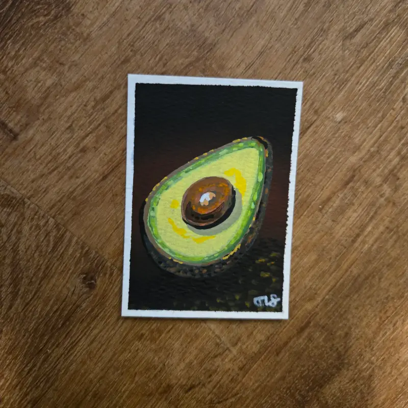 Avocado aceo art card