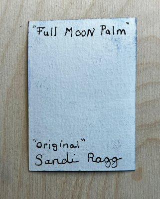 Full Moon Palm aceo art card thumbnail 2