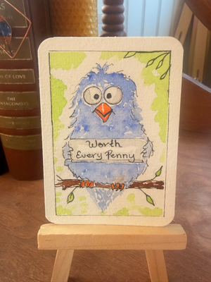 Worth Every Penny aceo art card thumbnail 1