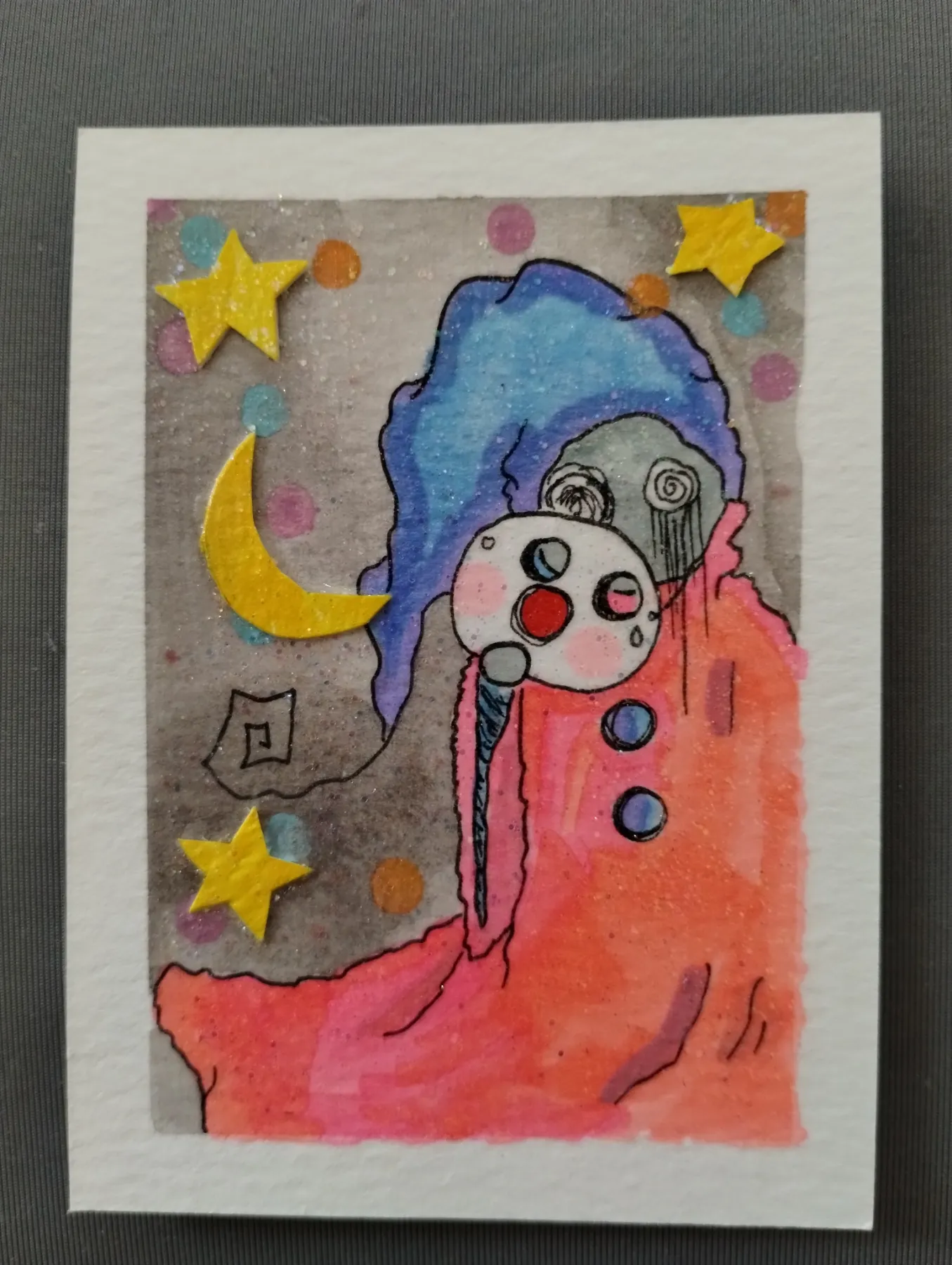 Mask Off aceo art card