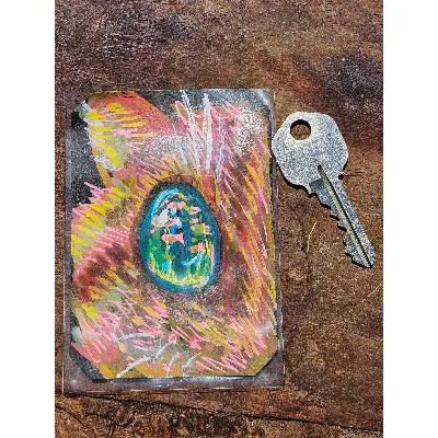 Cat's Eye aceo art card thumbnail 2