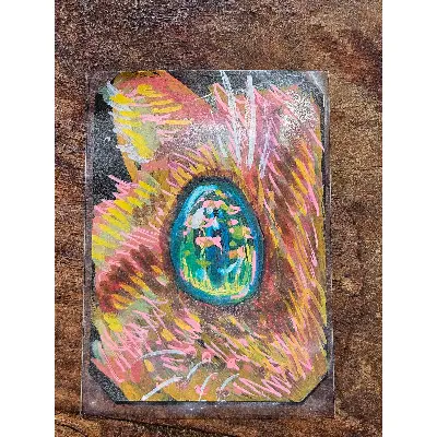 Cat's Eye aceo art card thumbnail 1