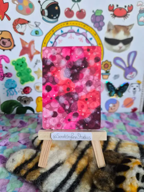 "Astigmatism" Abstract aceo art card