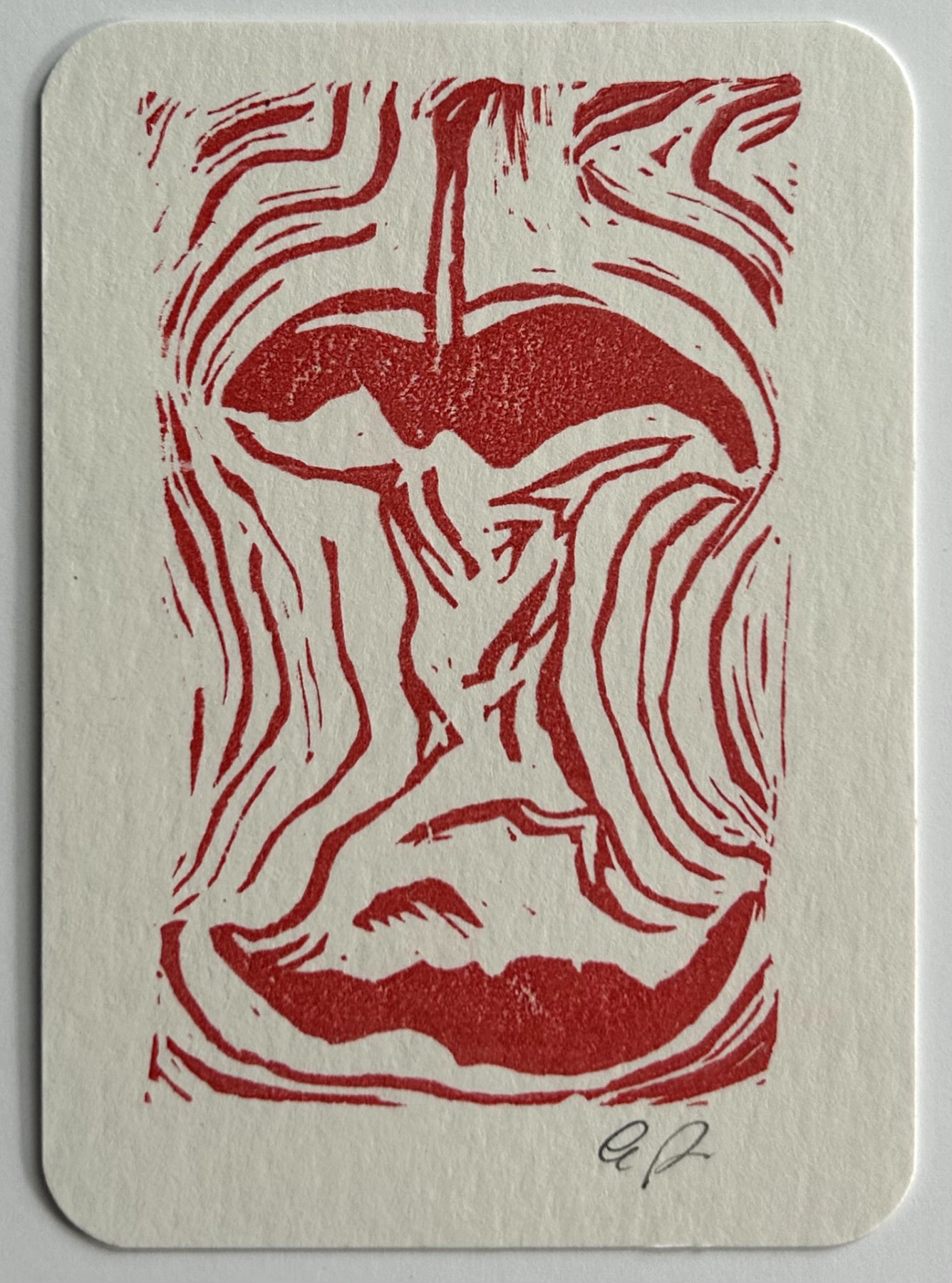 Apple 9 aceo art card