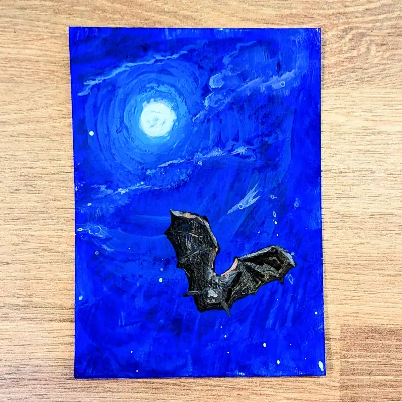 Midnight Flyer aceo art card