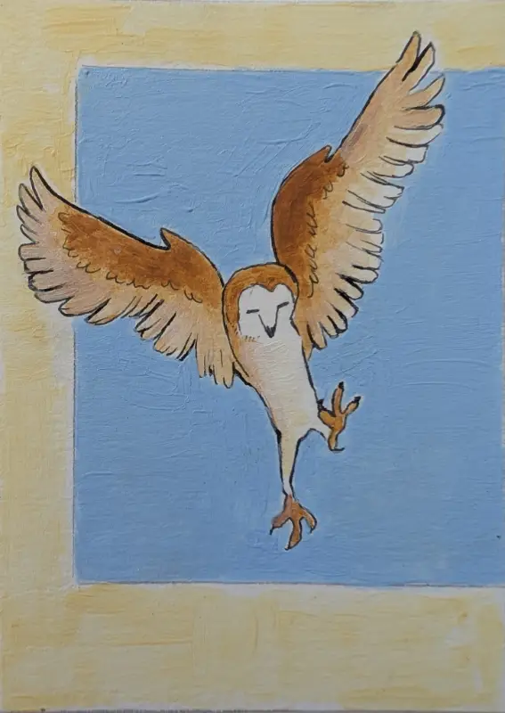 Put a bird on it - Owl aceo art card