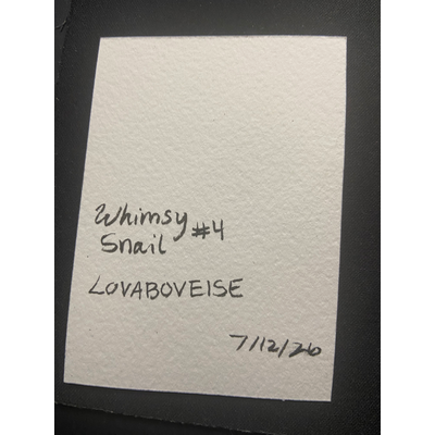 Whimsy snail aceo art card thumbnail 2