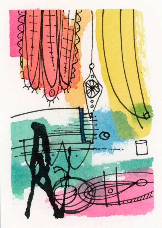 Misc. Objects aceo art card