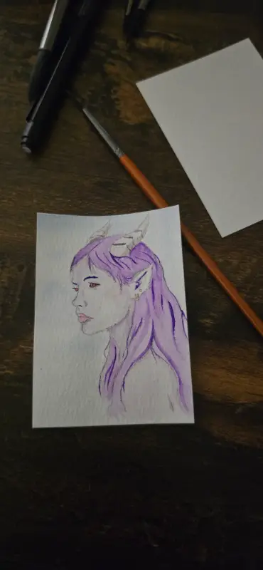 Teifling aceo art card