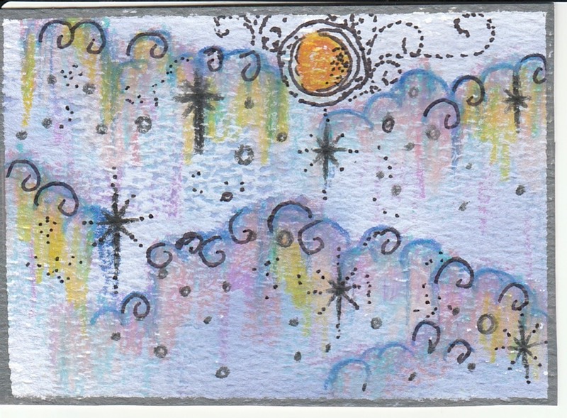 Twinkle aceo art card