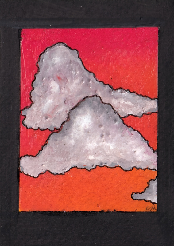 Clouded View aceo art card