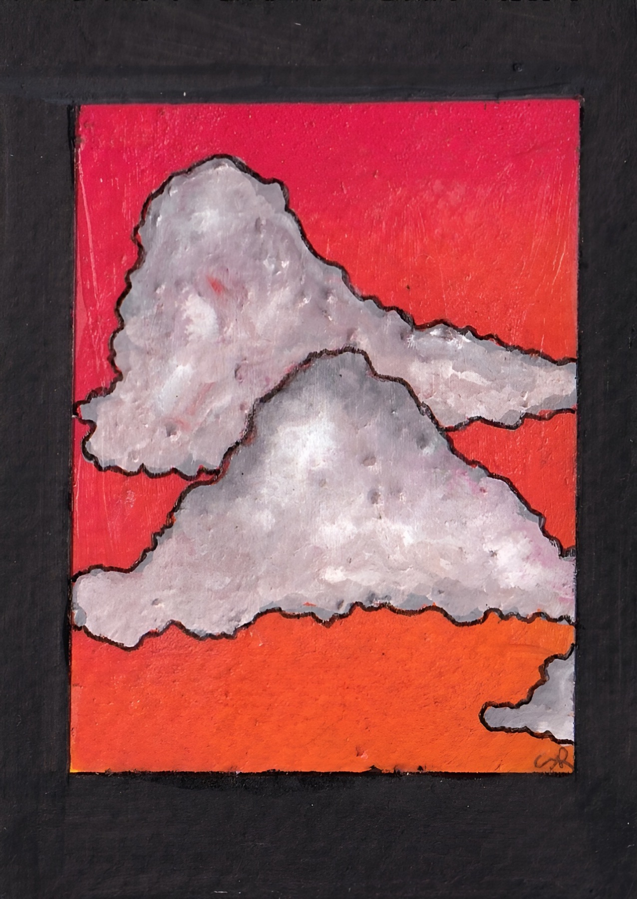 Clouded View aceo art card