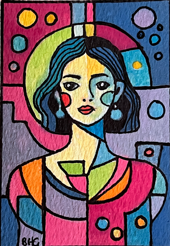 Cosmos 4 aceo art card