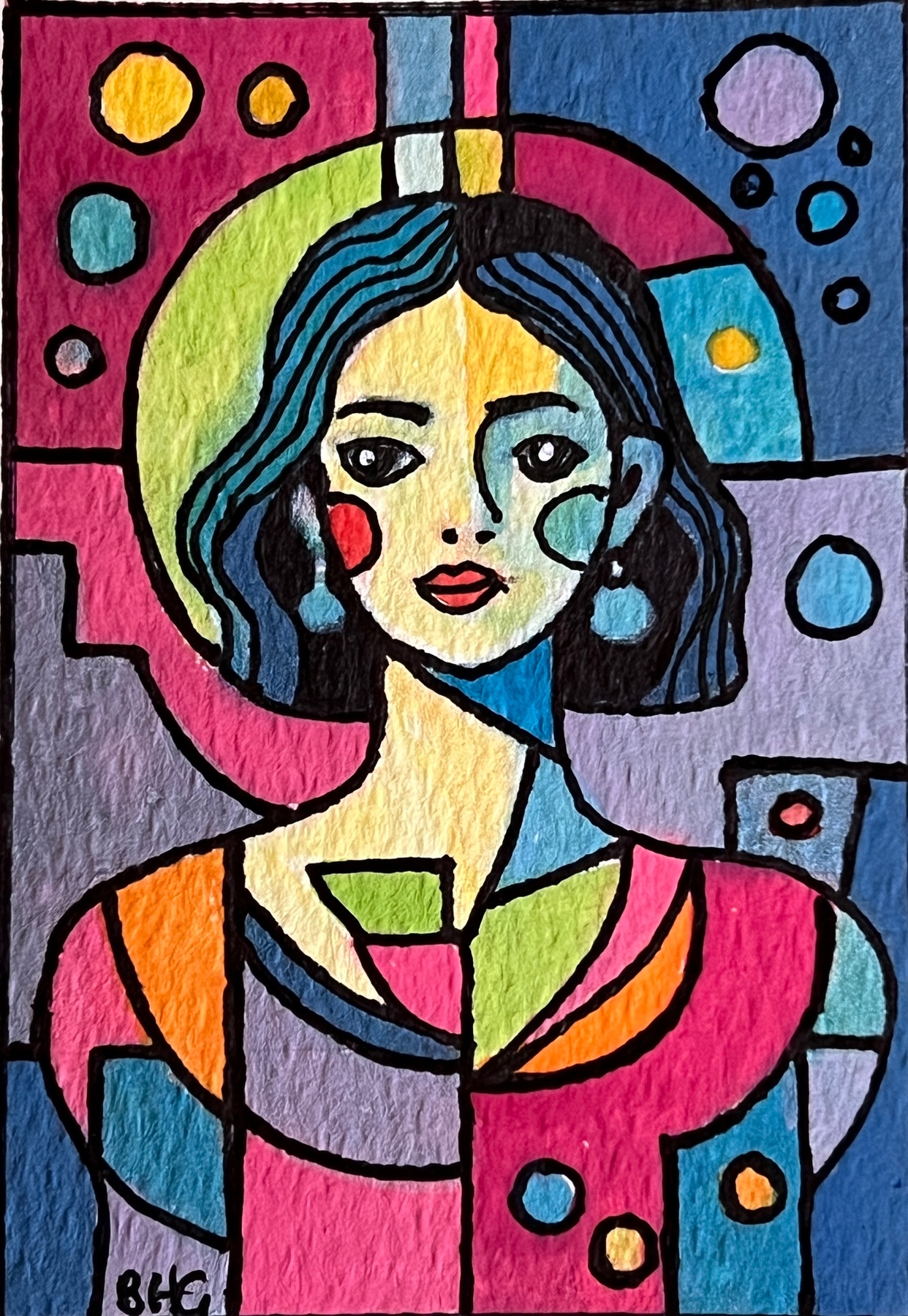 Cosmos 4 aceo art card