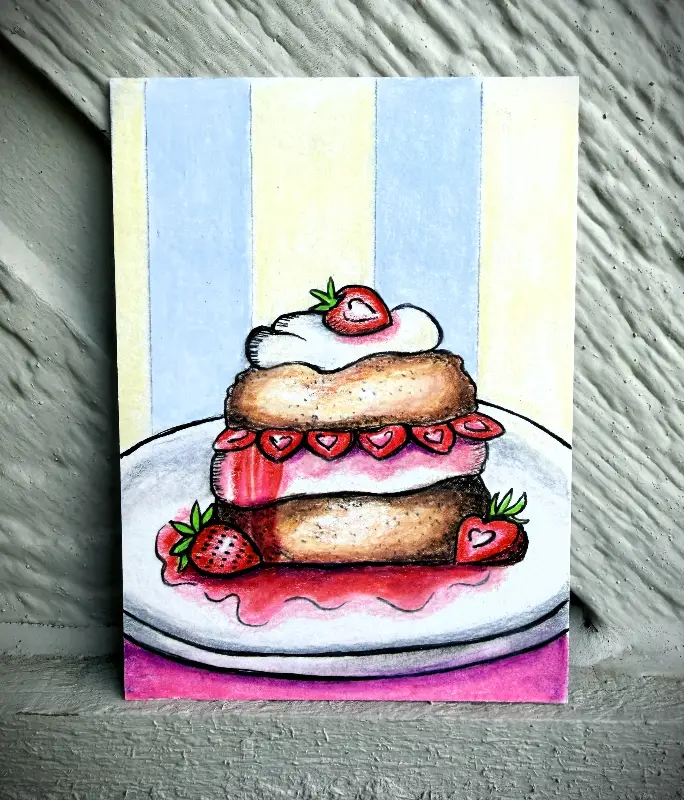 Made with Love aceo art card