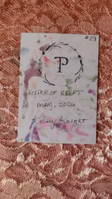 Keeper of Reefs - Original Mermaid ACEO aceo art card thumbnail 3