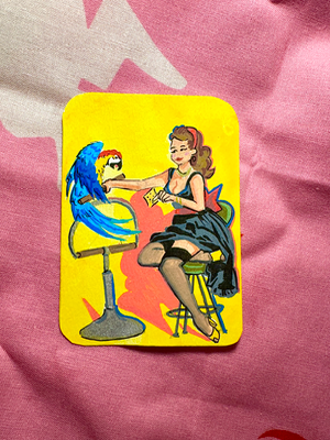 Would Polly Like A Cracker? aceo art card thumbnail 1