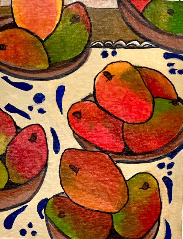 Mango Season aceo art card