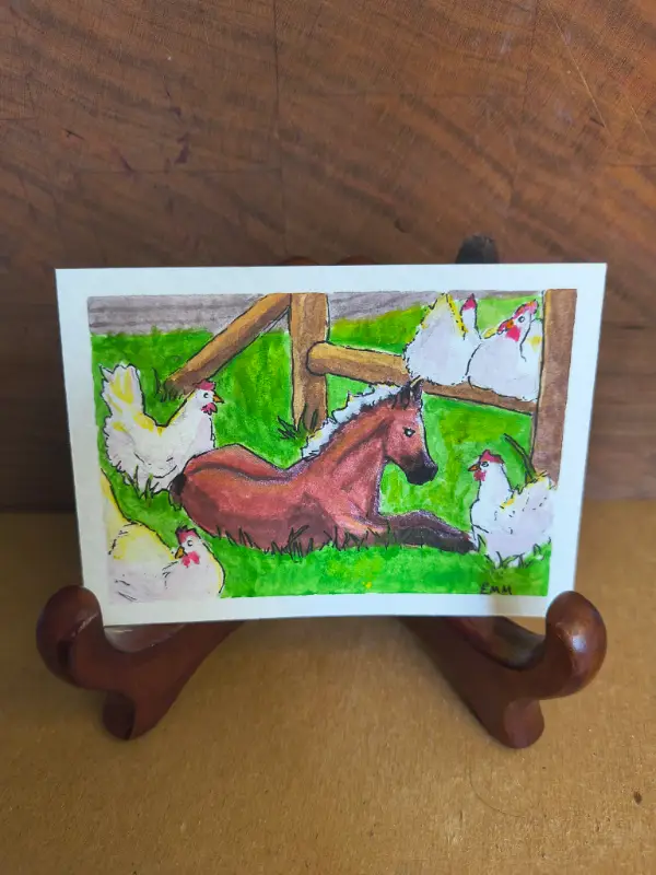 Lon Lon Ranch (Zelda Fan art) aceo art card