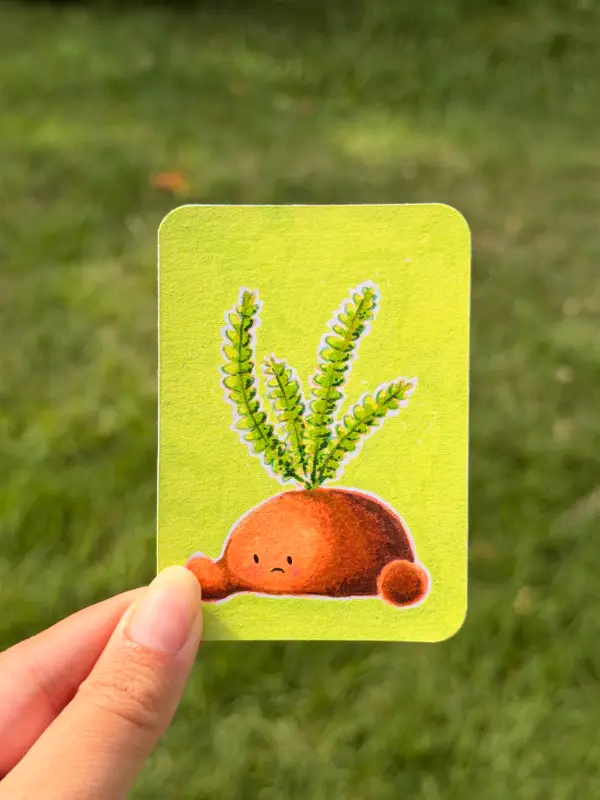 Fern Baby Series (Kupukupu - Native Hawaiian Fern) aceo art card