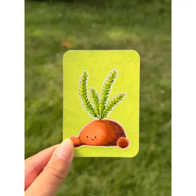 Fern Baby Series (Kupukupu - Native Hawaiian Fern) aceo art card thumbnail 1