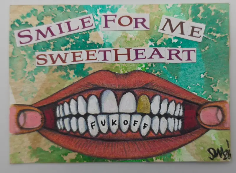 "When men say" aceo art card