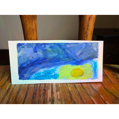 Putting the Day to Rest aceo art card thumbnail 1