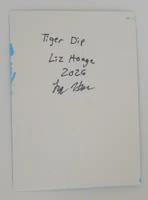 Tiger Dip aceo art card thumbnail 2